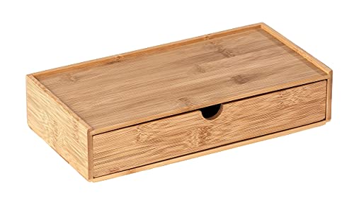 Wenko Terra scatola bambù con cassetto 28x14 cm