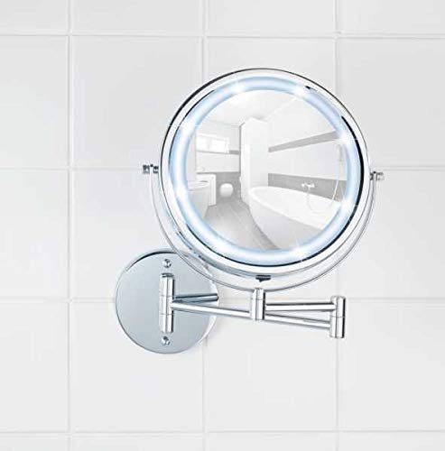 Wenko Lumi Power Loc Specchio LED 5x Senza Forare