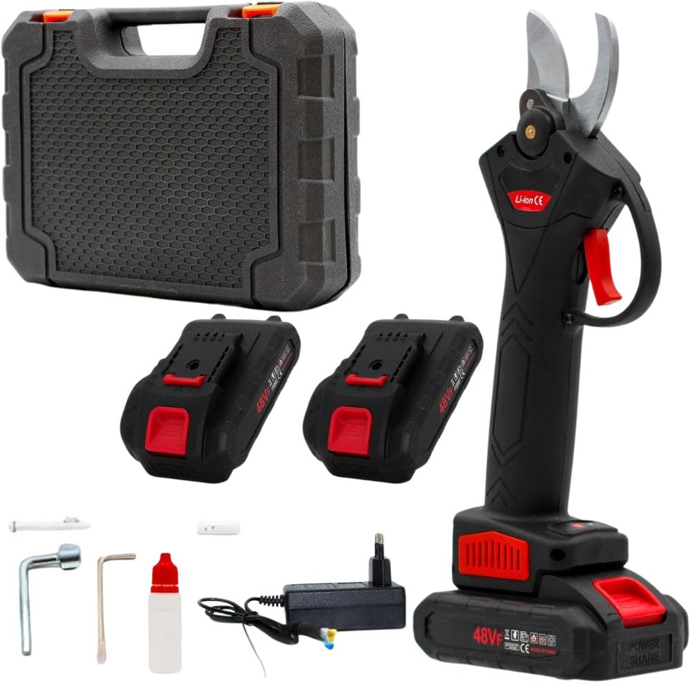Cecaro Group forbici potatura elettriche 48V 2 batterie 30 mm