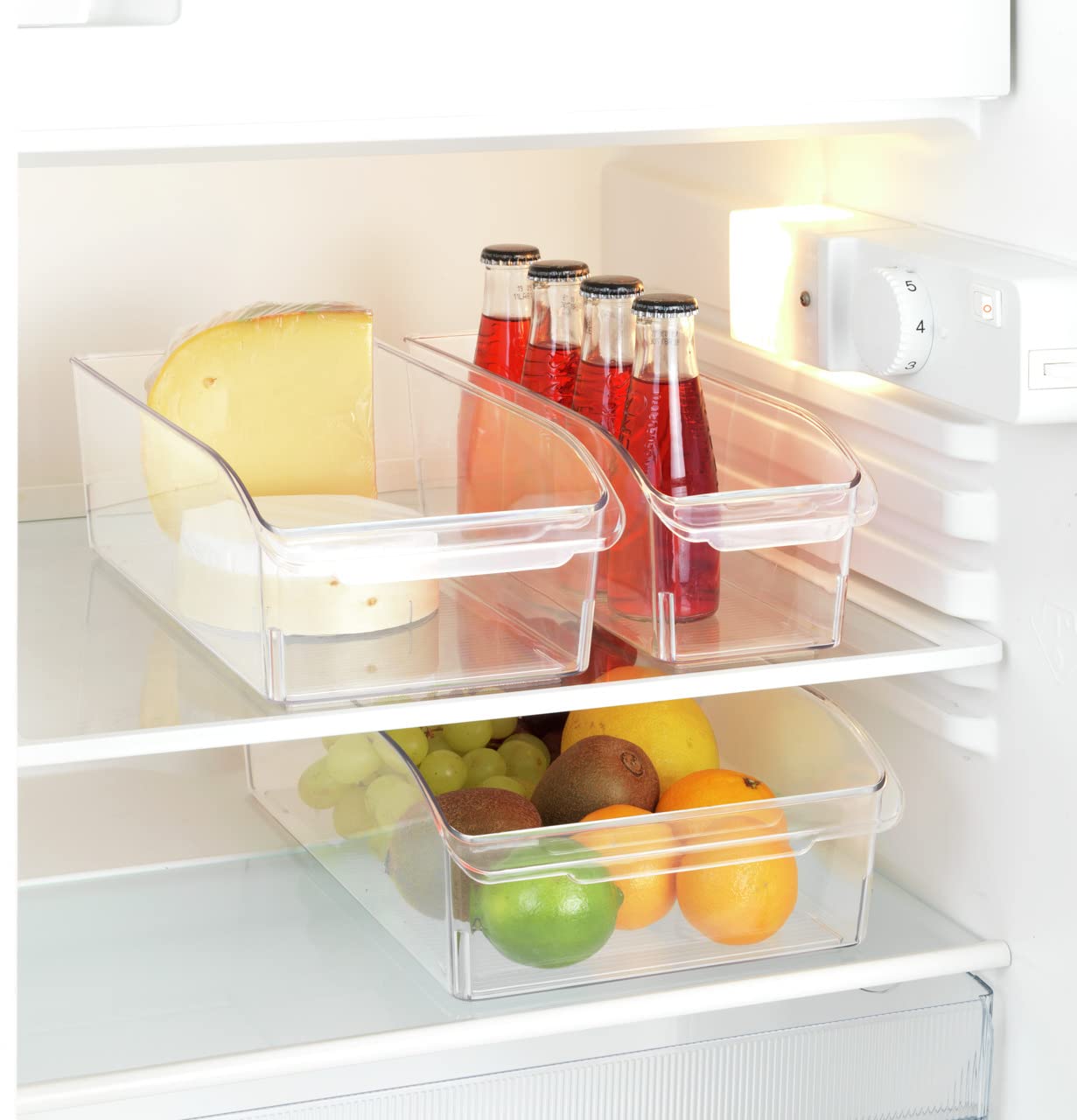 Wenko organizer cucina S 10x9,5x31 cm trasparente per frigo