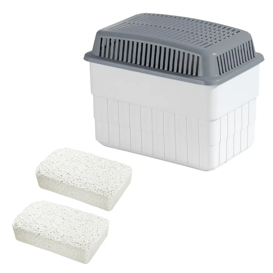 Wenko deumidificatore ricaricabile bianco/grigio 2x1 kg