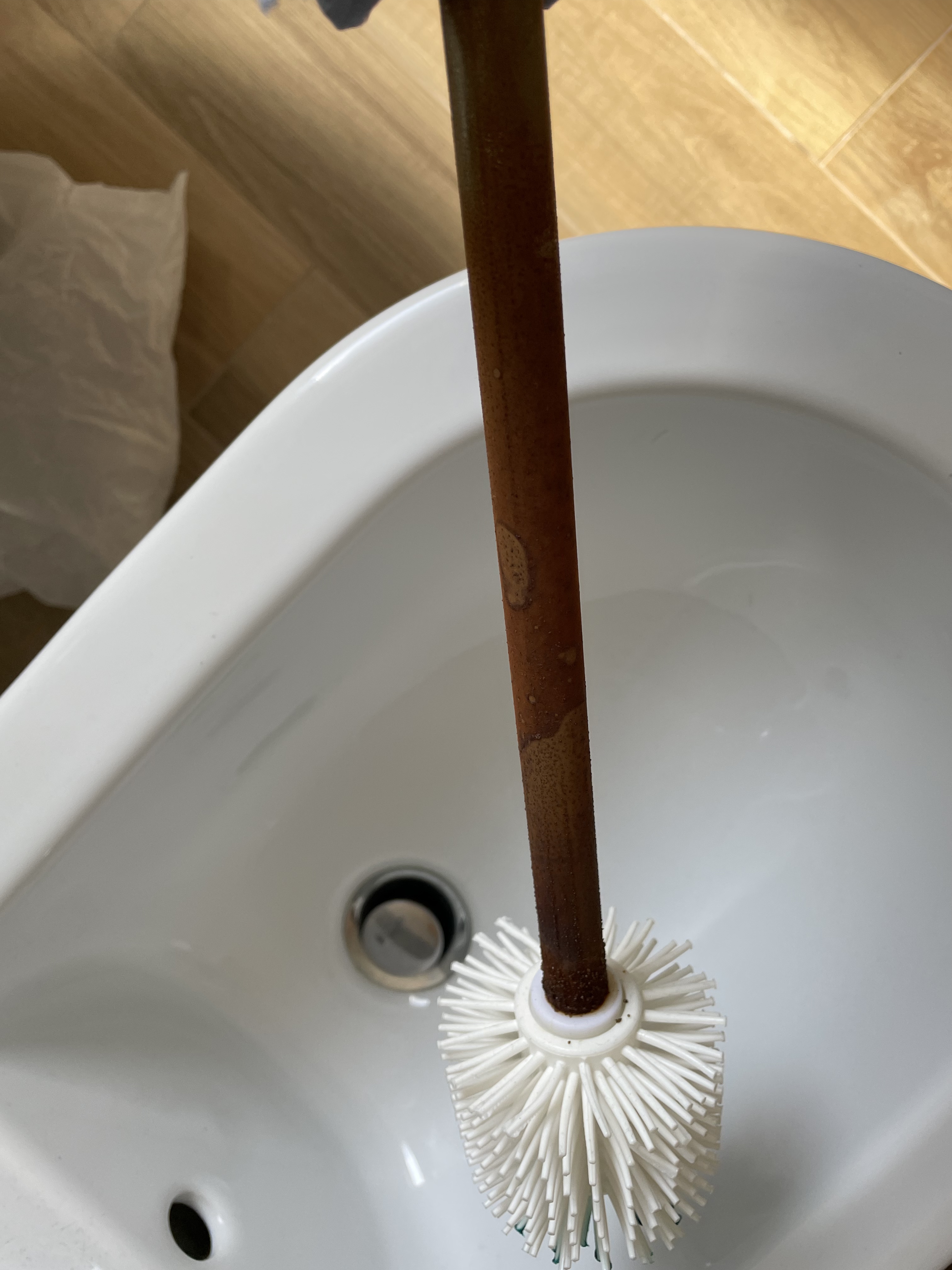 Wenko 21799100 Scopino WC Silicone Nero 35 cm