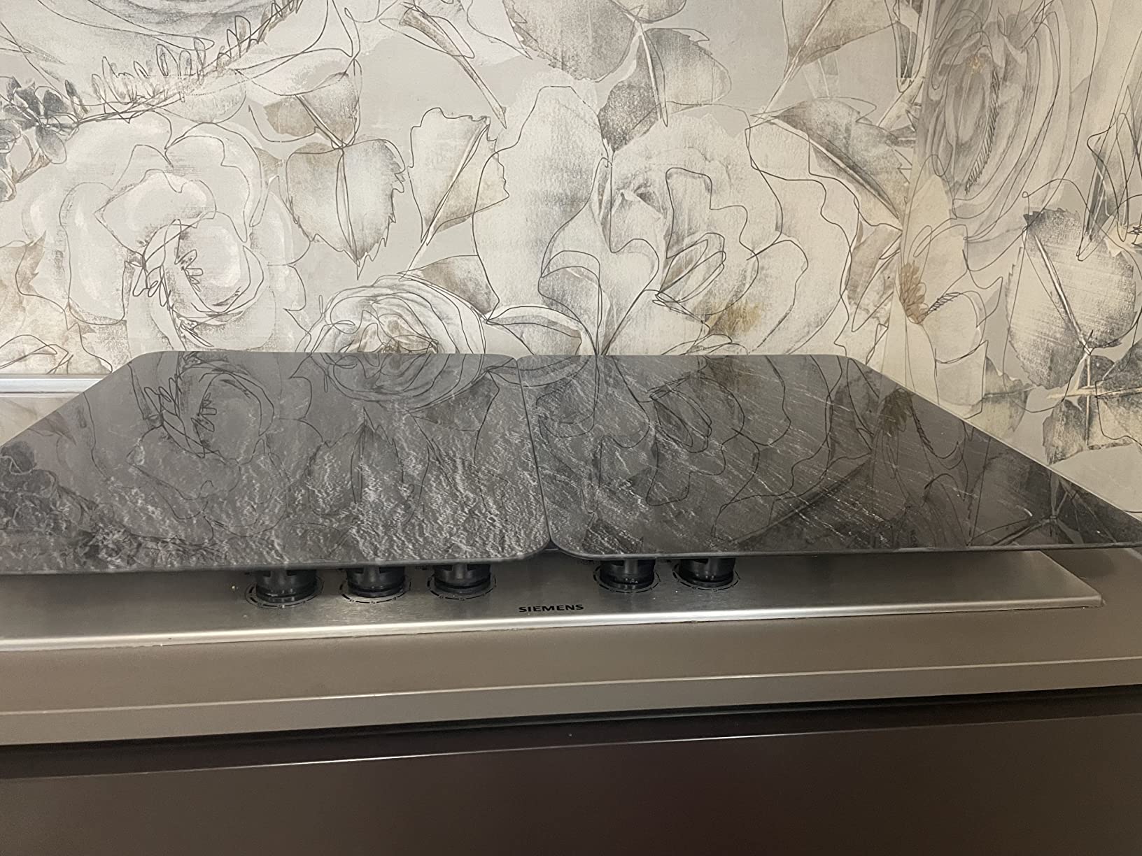 Wenko Ardesia XL Coprifornelli Vetro Set 2 Pezzi 40x52 cm