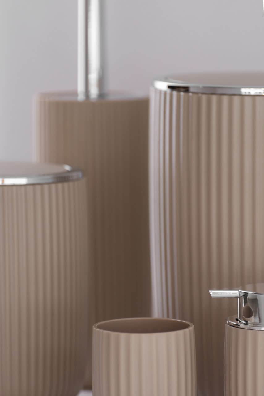 WENKO Agropoli S cestino bagno basculante beige 2 L