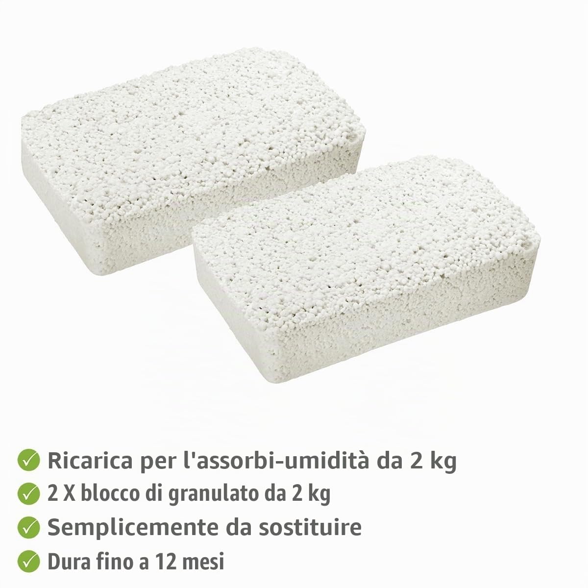 Wenko Killer Umidità ricarica deumidificatore 2x2 kg