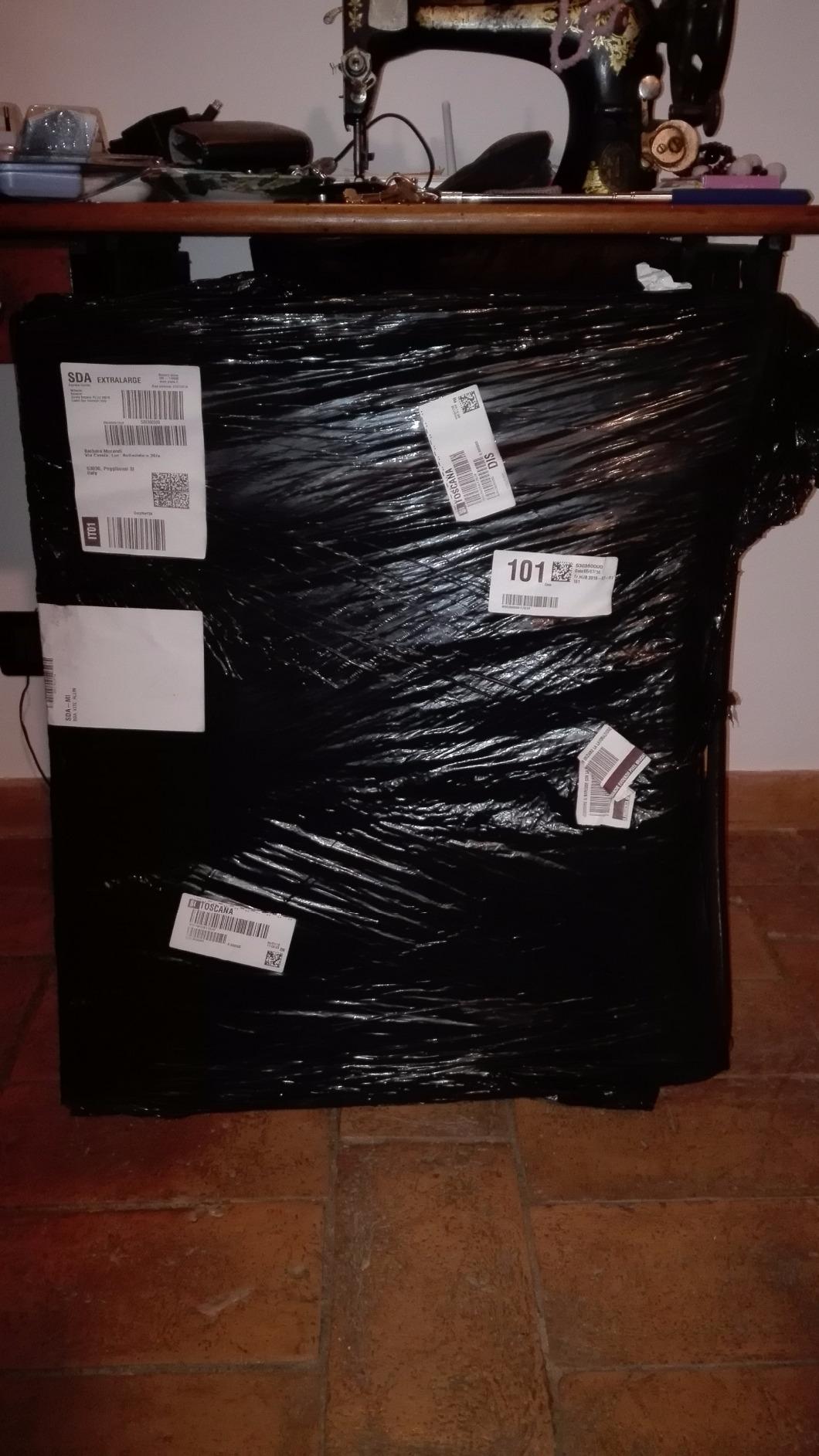 Wenko portabiancheria 2 scomparti grigio 120 L