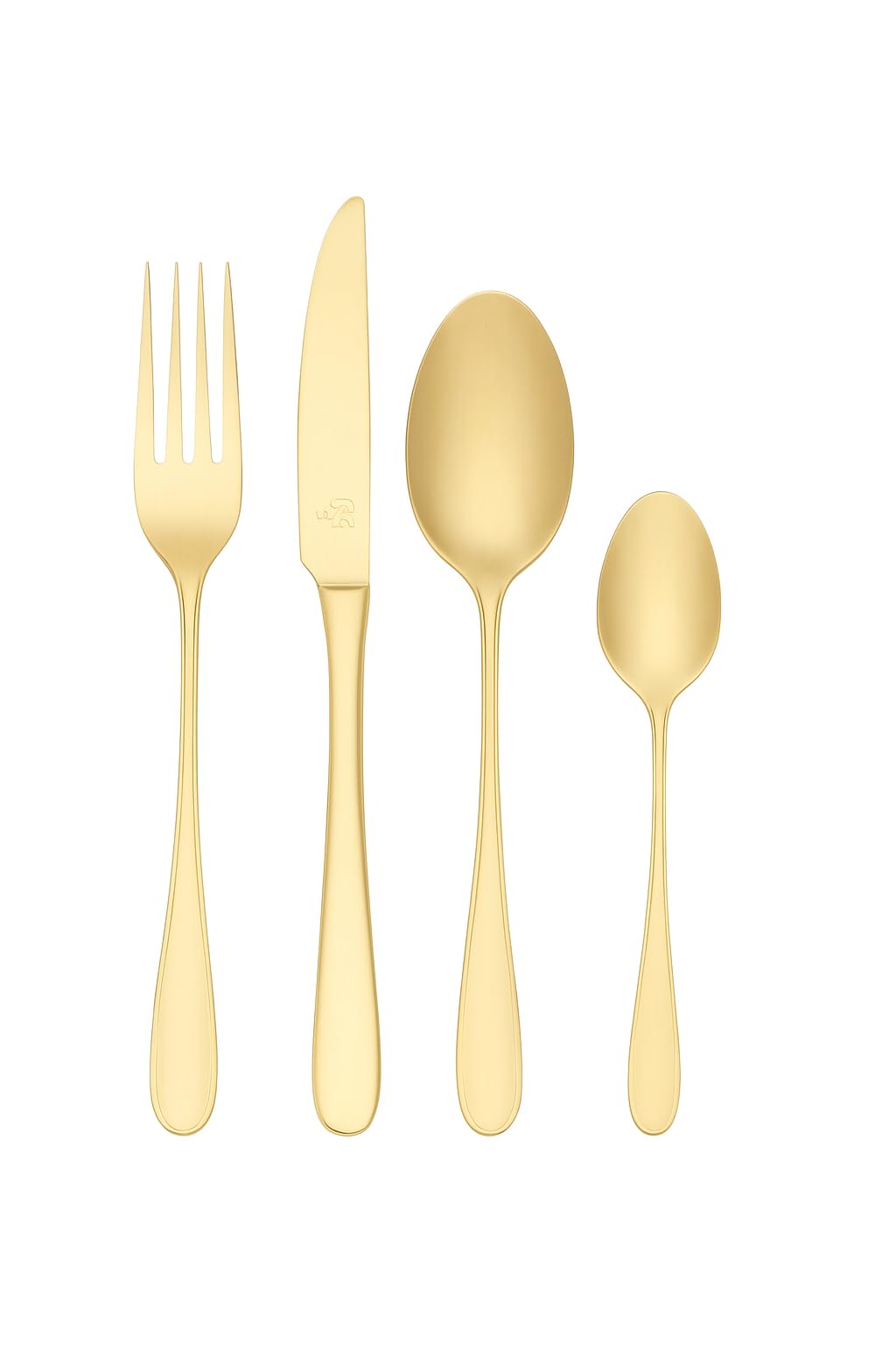 Cecaro Group Set Posate Oro 24 Pezzi Acciaio Inox