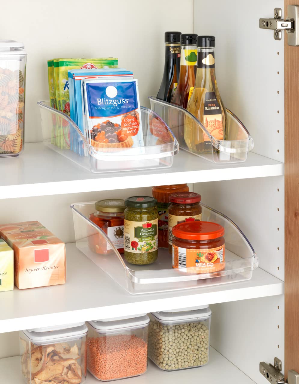 Wenko organizer frigorifero set 3 trasparenti