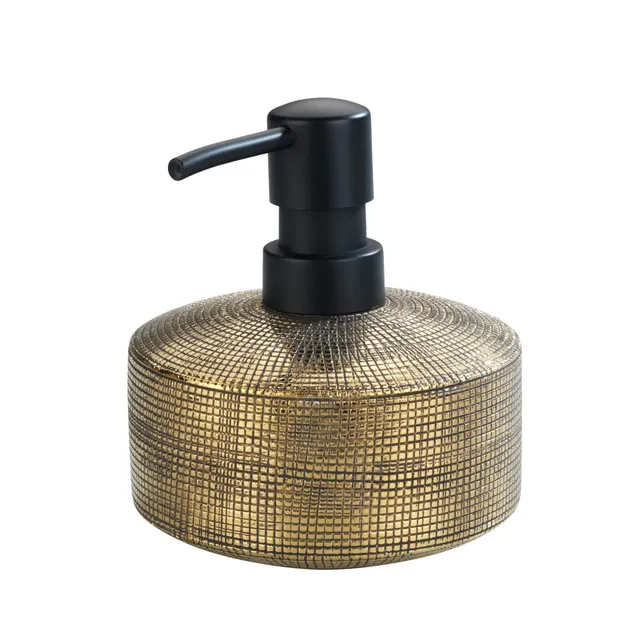 Wenko Rivara dispenser sapone ceramica oro 400 ml
