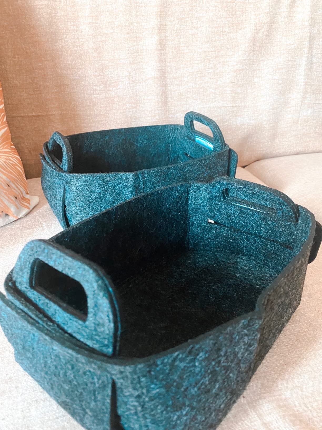 Wenko Nina S cestello feltro grigio chiaro 2 pezzi pieghevole